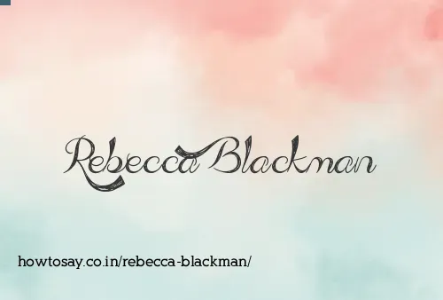 Rebecca Blackman