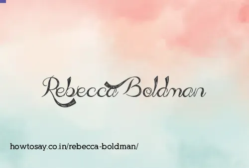 Rebecca Boldman