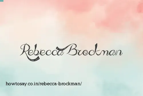 Rebecca Brockman