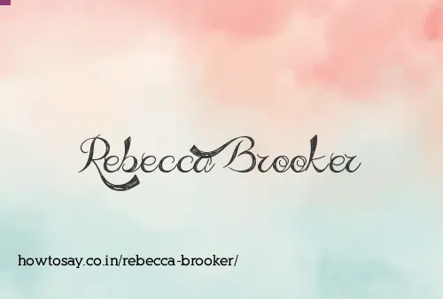 Rebecca Brooker