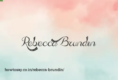 Rebecca Brundin