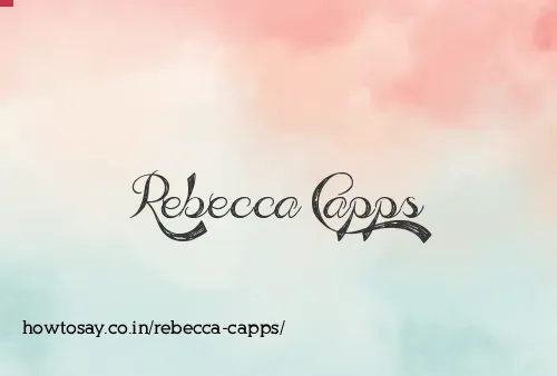 Rebecca Capps