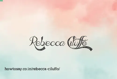 Rebecca Ciluffo