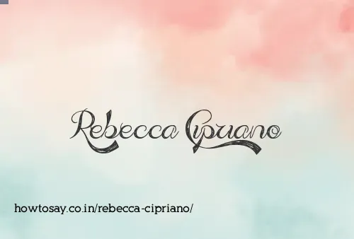 Rebecca Cipriano