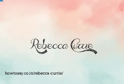 Rebecca Currie