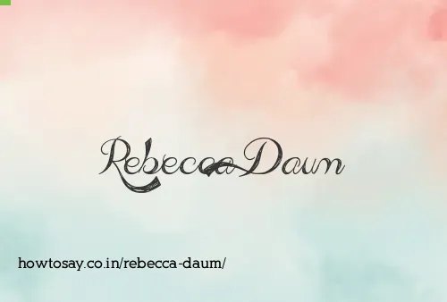 Rebecca Daum