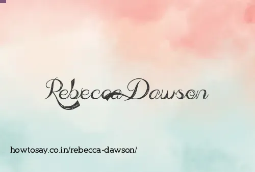 Rebecca Dawson