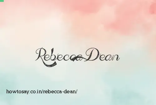 Rebecca Dean