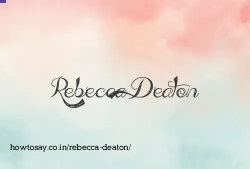 Rebecca Deaton