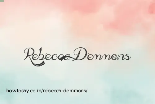 Rebecca Demmons