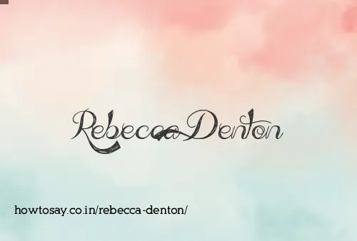 Rebecca Denton