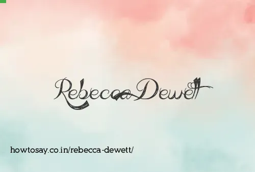 Rebecca Dewett