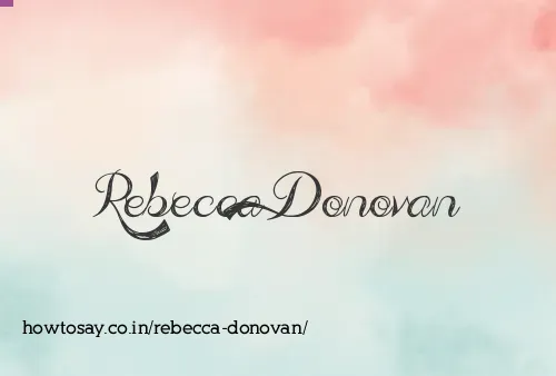 Rebecca Donovan