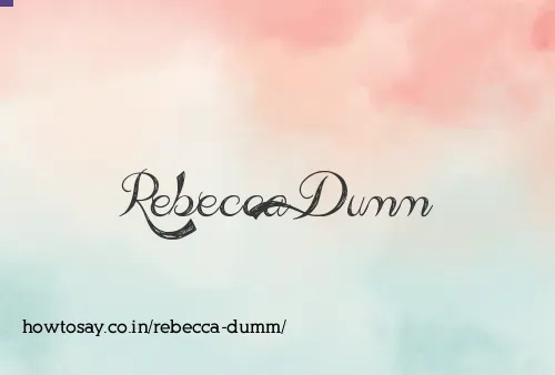 Rebecca Dumm