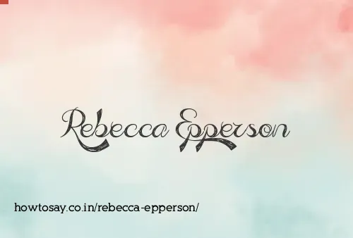 Rebecca Epperson
