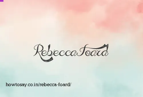 Rebecca Foard
