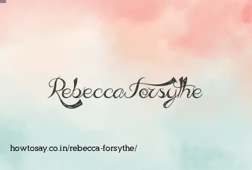 Rebecca Forsythe