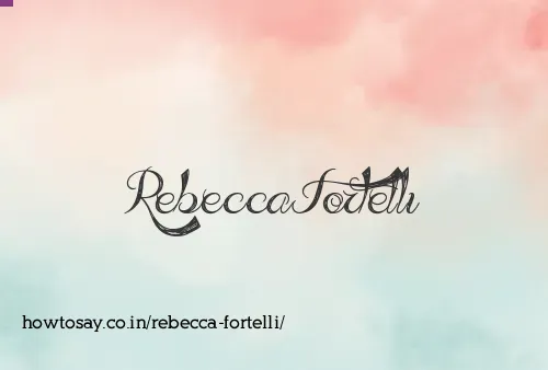 Rebecca Fortelli
