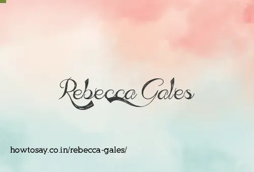 Rebecca Gales