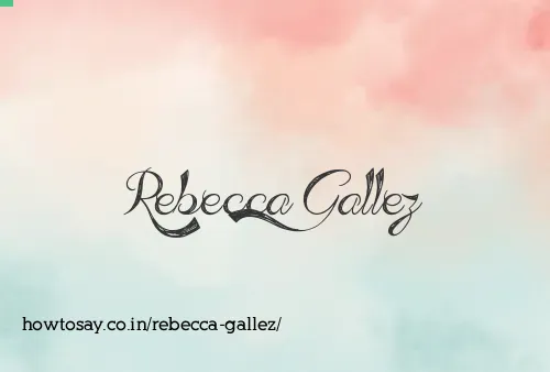 Rebecca Gallez