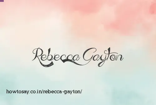 Rebecca Gayton