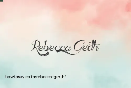 Rebecca Gerth
