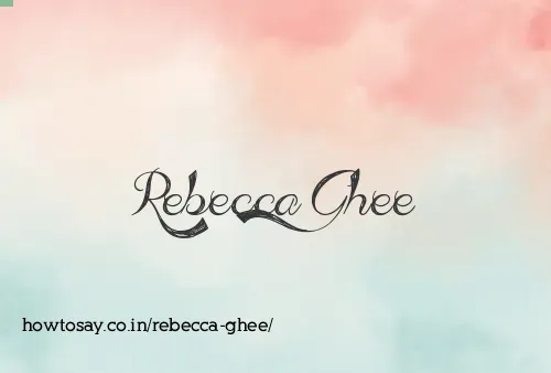 Rebecca Ghee