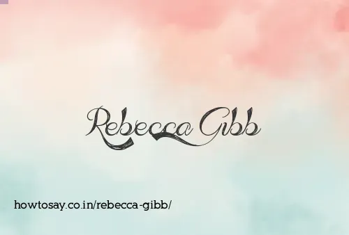Rebecca Gibb