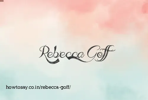 Rebecca Goff