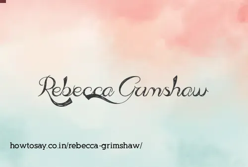 Rebecca Grimshaw