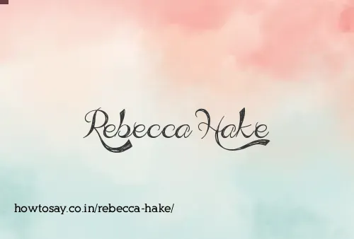 Rebecca Hake