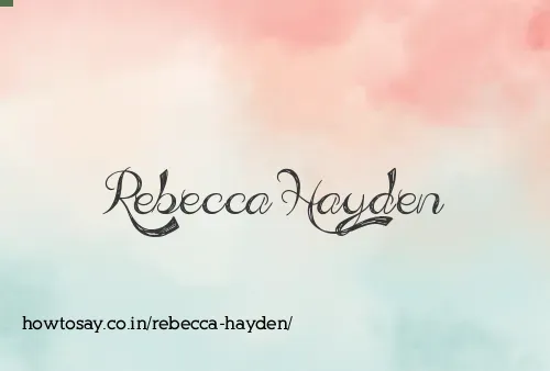 Rebecca Hayden
