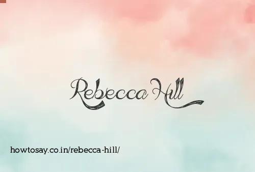 Rebecca Hill