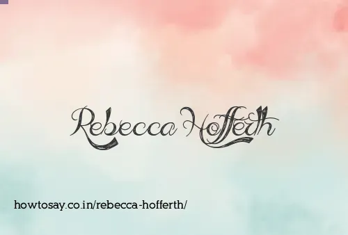 Rebecca Hofferth