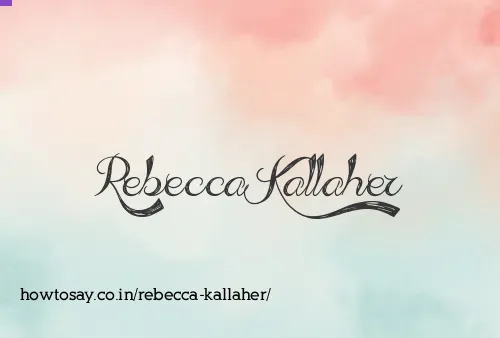 Rebecca Kallaher