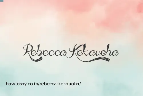 Rebecca Kekauoha