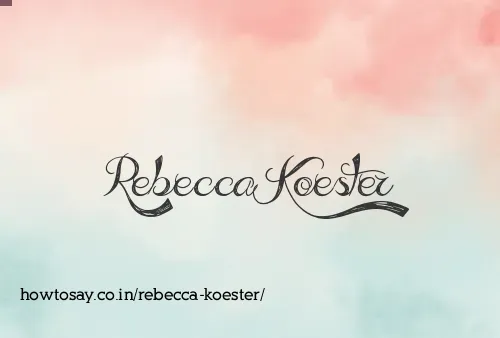 Rebecca Koester