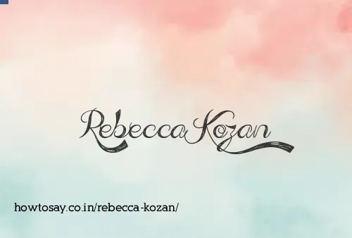 Rebecca Kozan