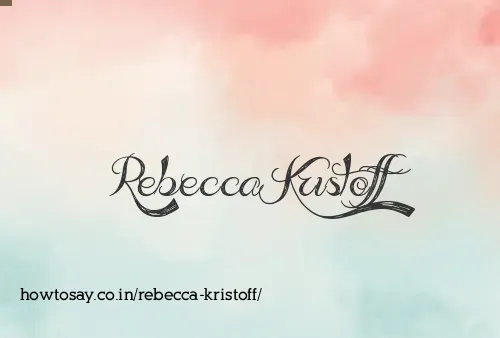 Rebecca Kristoff
