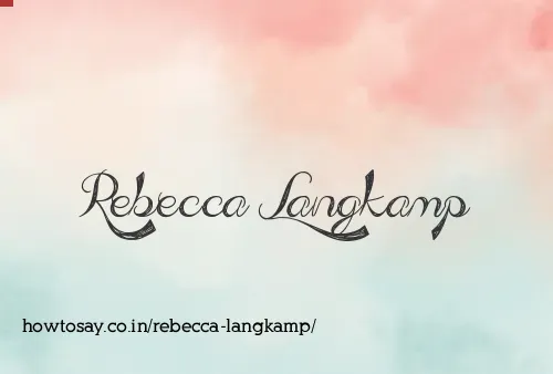 Rebecca Langkamp