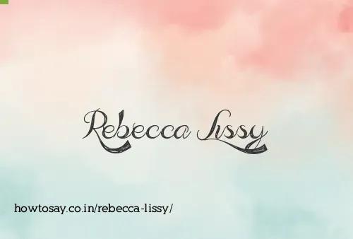 Rebecca Lissy