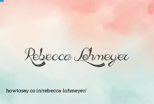 Rebecca Lohmeyer