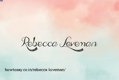 Rebecca Loveman