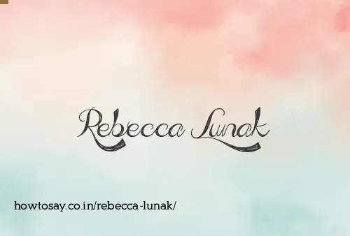Rebecca Lunak
