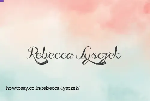 Rebecca Lysczek