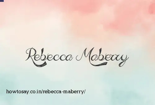 Rebecca Maberry