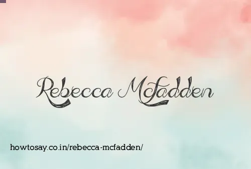 Rebecca Mcfadden