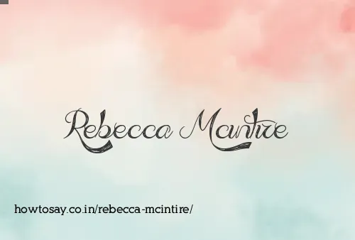 Rebecca Mcintire