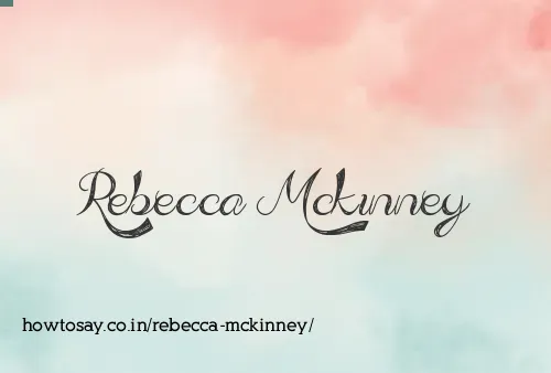 Rebecca Mckinney