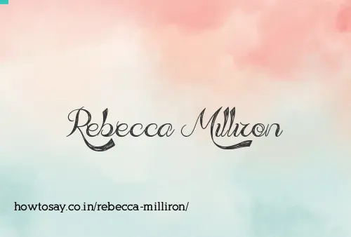 Rebecca Milliron